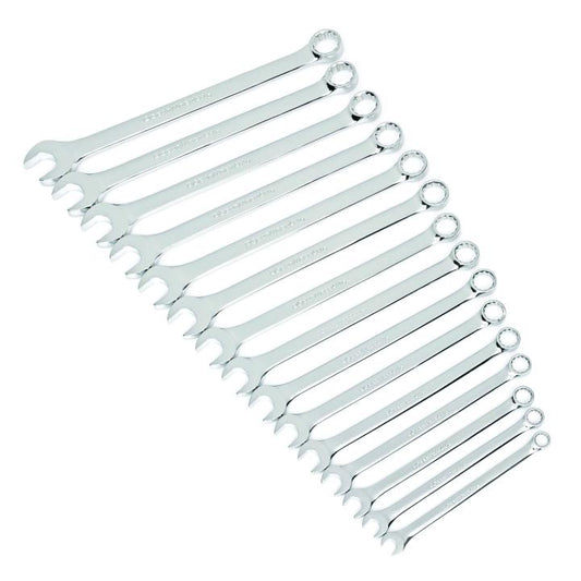 GearWrench 15pc Metric Long Pattern Combination Wrench Set