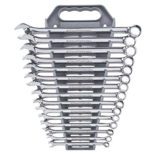 GearWrench 15pc Metric Long Pattern Combination Wrench Set