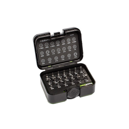 GripEdge 20Pc 1/4'' Short Hex Driver Set