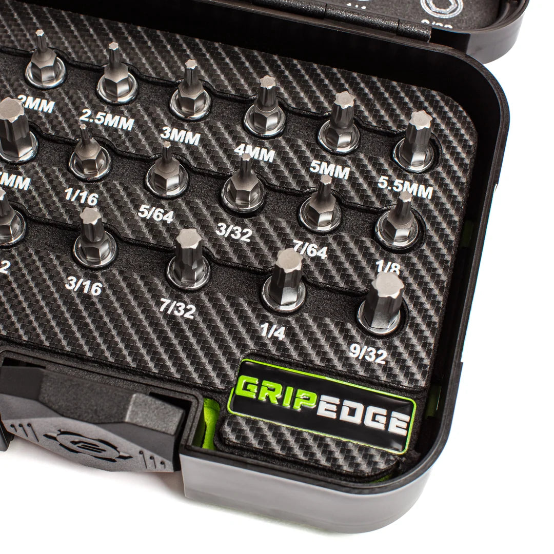 GripEdge 20Pc 1/4'' Short Hex Driver Set