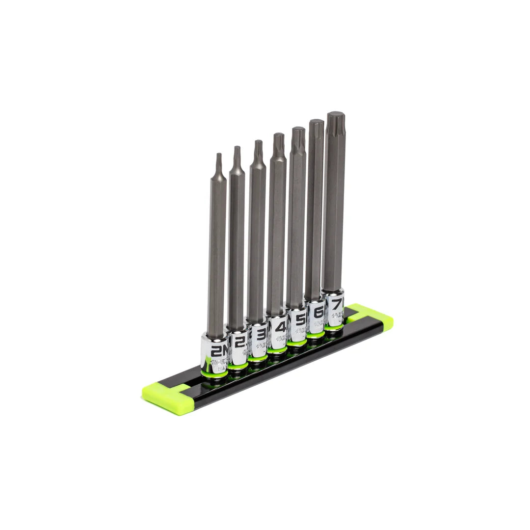 GripEdge 7Pc 1/4" RPT Long Metric Hex Driver Set