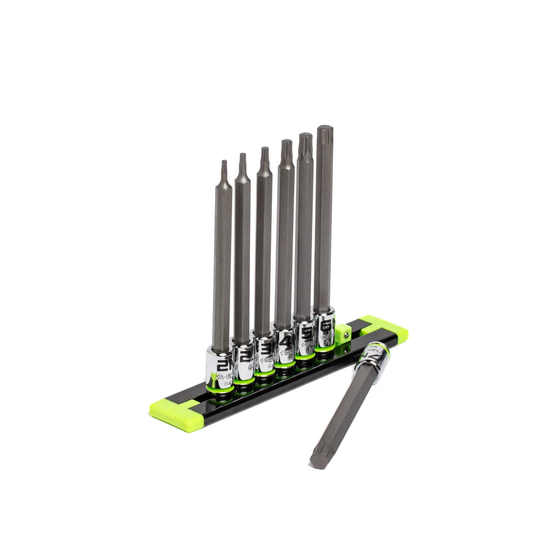 GripEdge 7Pc 1/4" RPT Long Metric Hex Driver Set