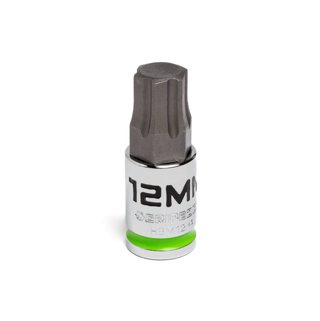GripEdge 3/8" Short Metric Hex Drivers (4mm - 12mm)