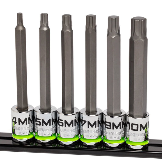 GripEdge 6Pc 3/8" RPT Metric Hex Driver Set