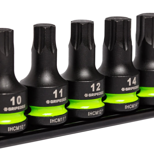 GripEdge 7Pc 1/2" Short Metric Impact Hex Driver Set