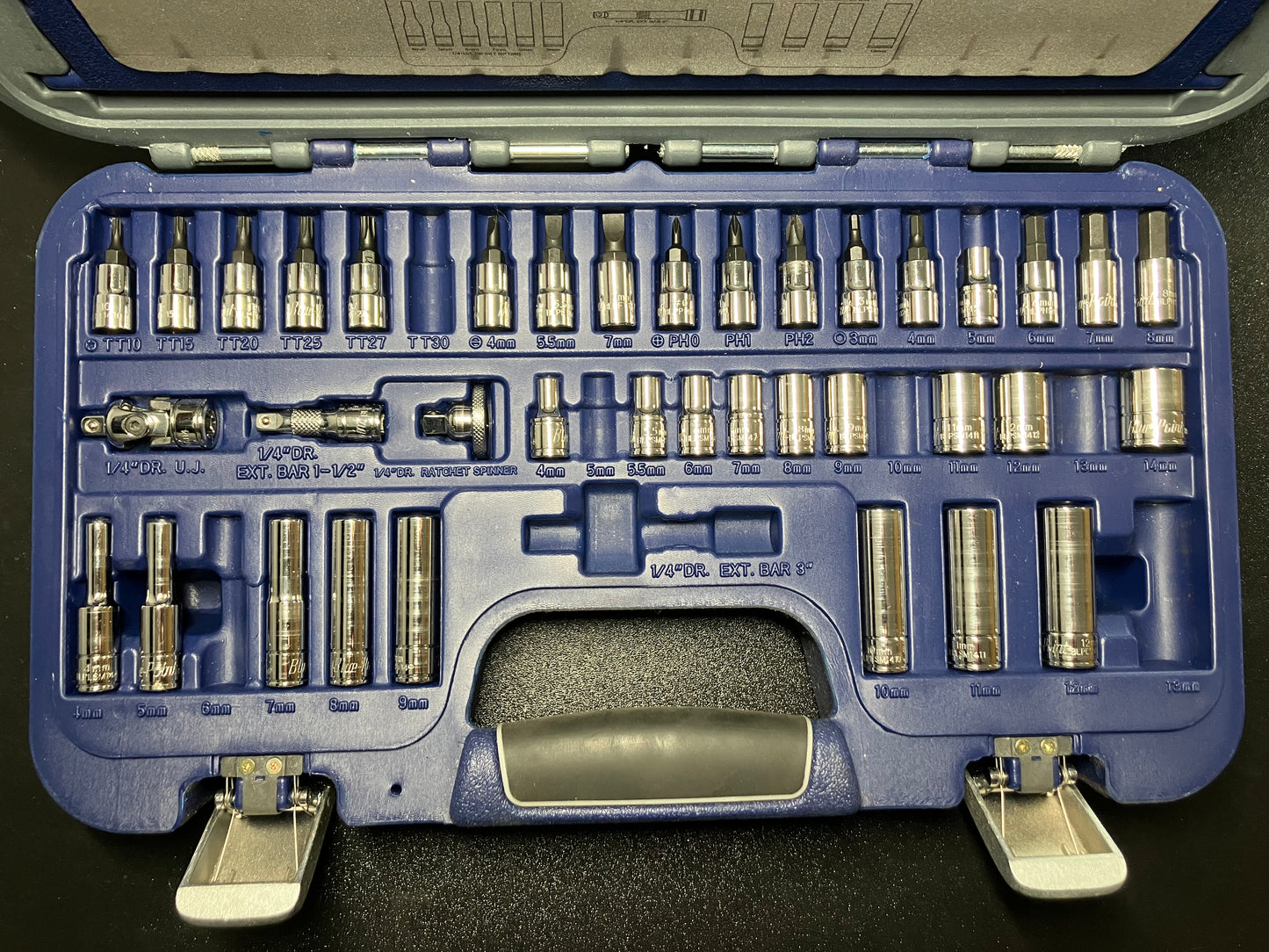Blue-Point 47pc 1/4"dr General Service Set (Missing parts)