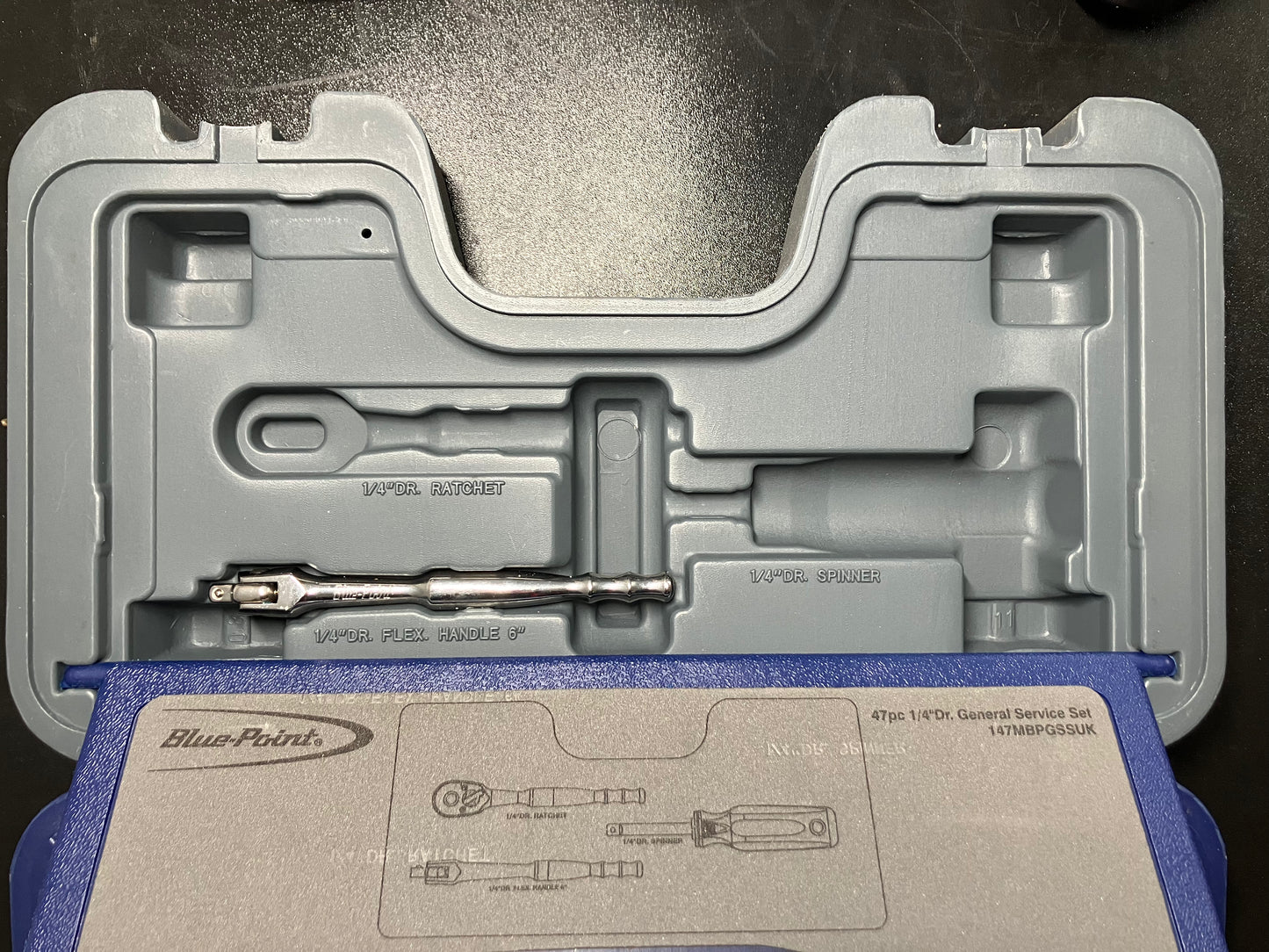 Blue-Point 47pc 1/4"dr General Service Set (Missing parts)