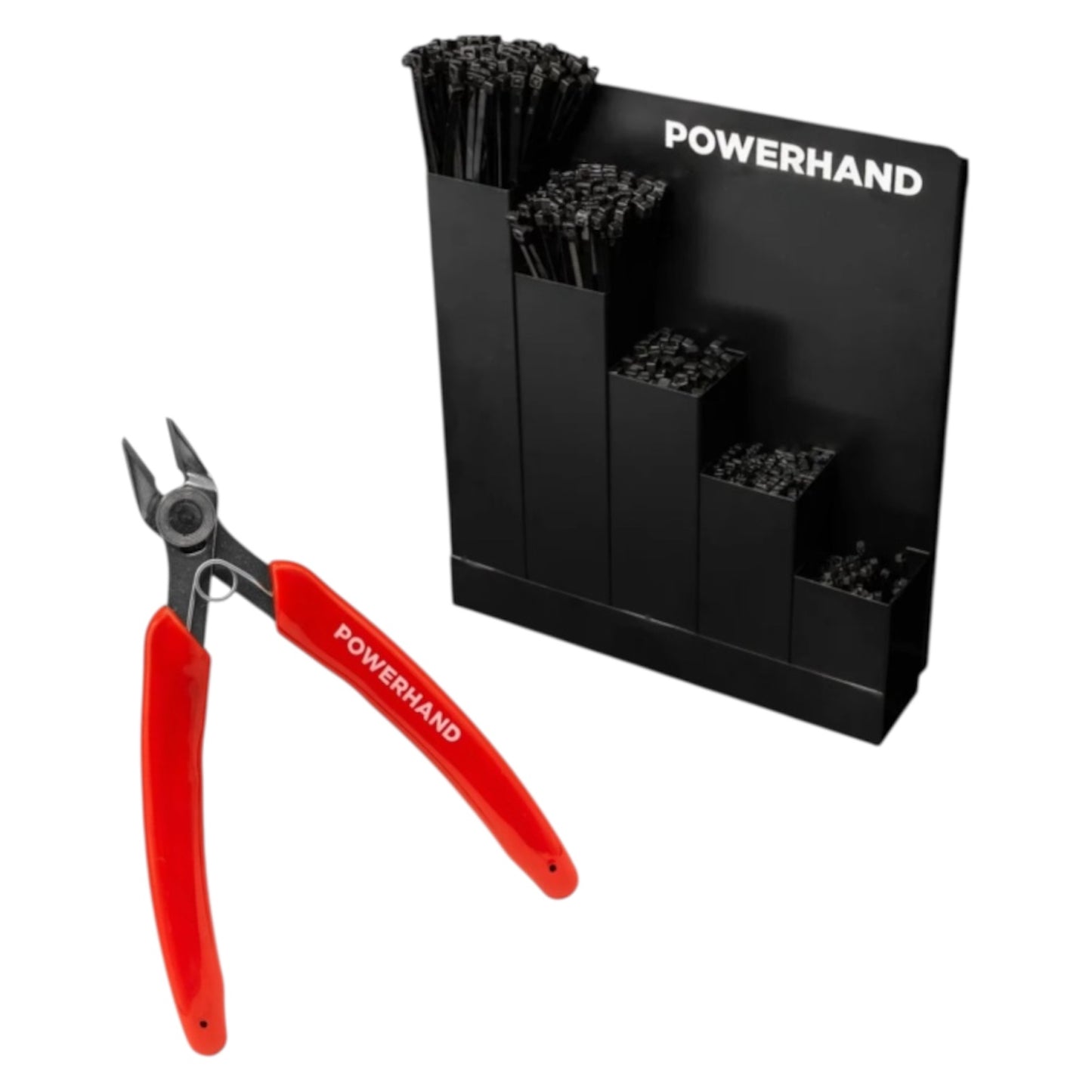 POWERHAND Magnetic Cable Tie Holder & Stainless Steel Flush Cutters
