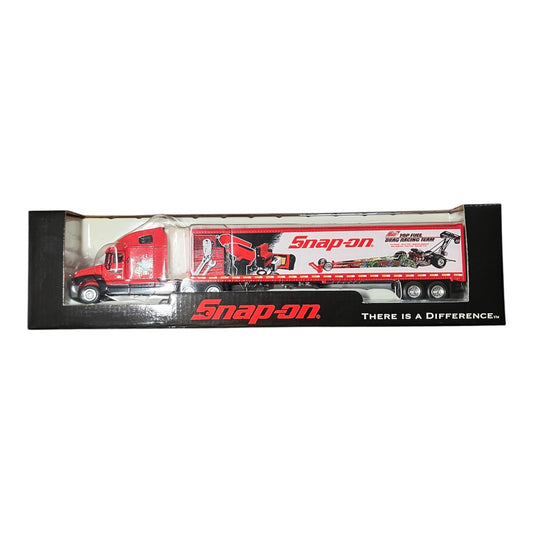 Snap-on 1:64 DOUGZILLA Freightliner Replica Bank / Drop-Bed Racing Trailer