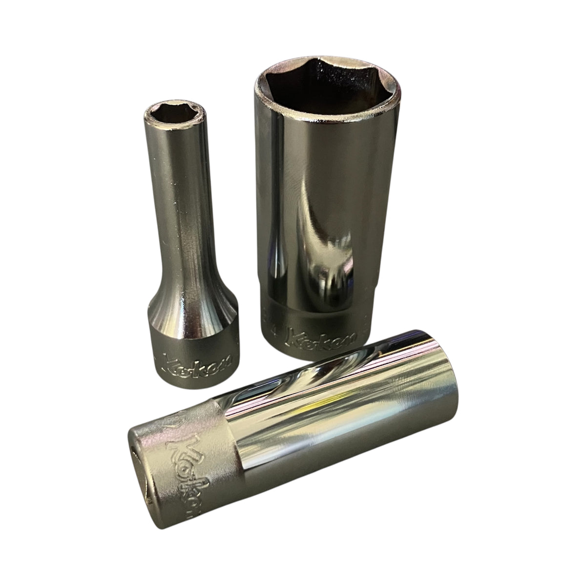Ko-ken 3/8" 6Pt Deep SAE Sockets (1/4" - 3/4")