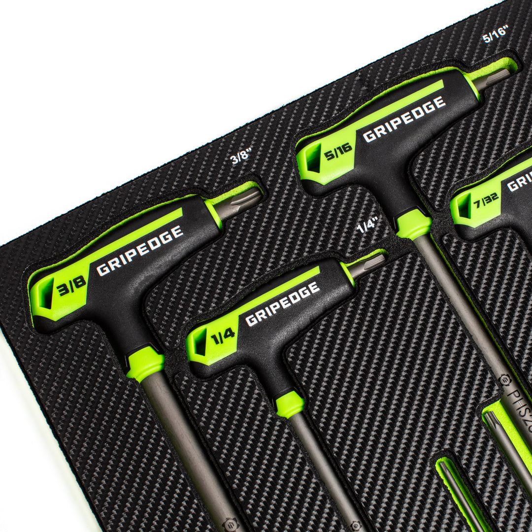 GripEdge 9Pc RPT Hex T-Handle SAE Driver Set