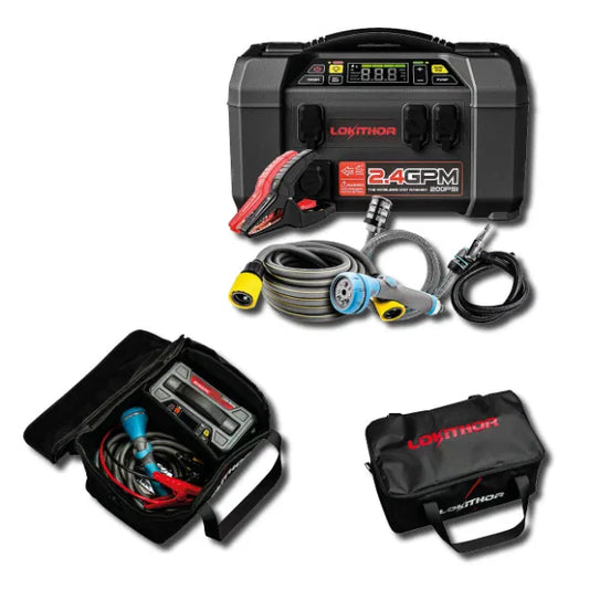 BUNDLE - 5 in 1 Jump Starter, Air Compressor & Pressure Washer with Storage Bag