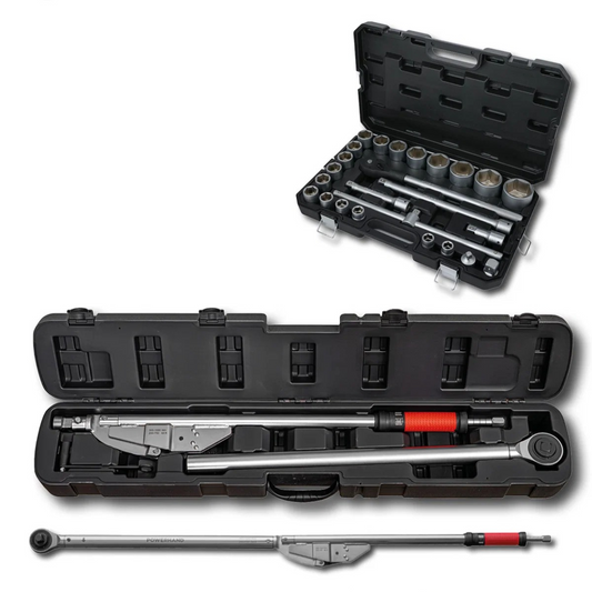 POWERHAND Torque Wrench & Chrome Socket Set