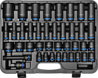POWERHAND 40pc 1/2" Master Impact Socket Set