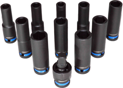 POWERHAND 1/2" Deep Impact Socket Set (10-19mm)