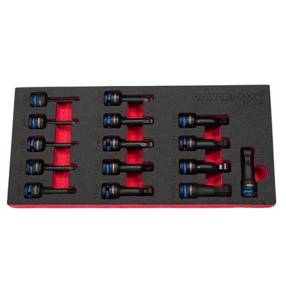 POWERHAND 1/2" Ball-Ended Impact Socket Set (H5 - H19)