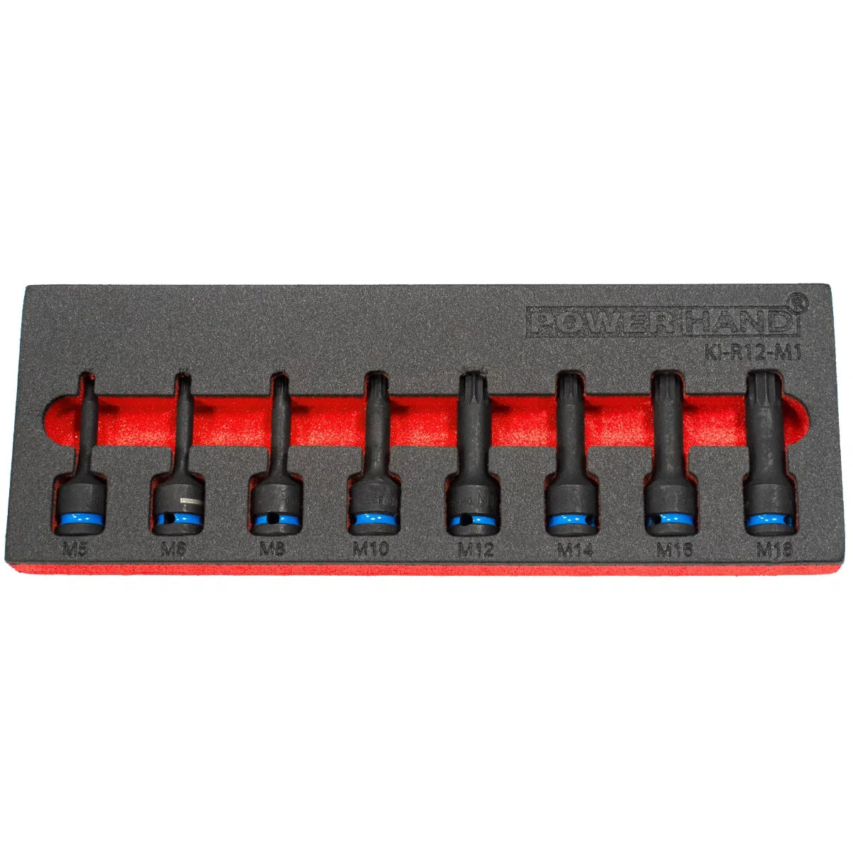 POWERHAND 8Pc 1/2" Spline Impact Socket Set