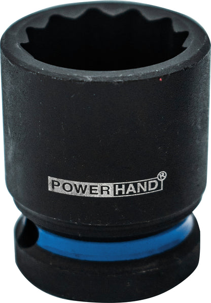 POWERHAND 1/2" 12Pt Shallow Impact Socket Set 20-32mm
