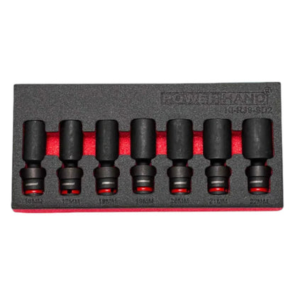POWERHAND 8Pc 3/8" Deep Swivel Impact Socket Set (8mm - 15mm)