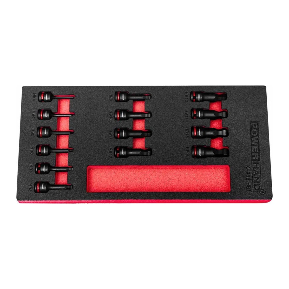 POWERHAND 3/8" Ball-Ended Impact Socket Set (H3 - H16)