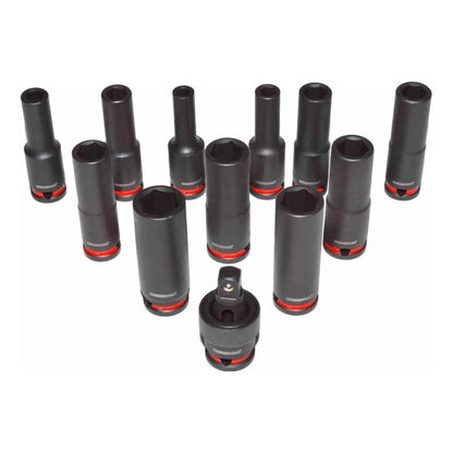 POWERHAND 12Pc 3/8" Deep Impact Socket Set (6mm - 16mm)