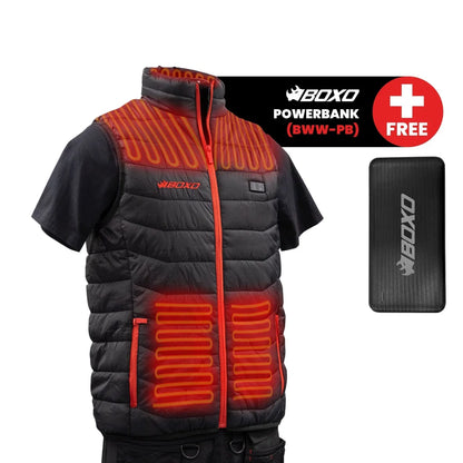 BOXO WorkWear Heated Body Warmer with Power bank