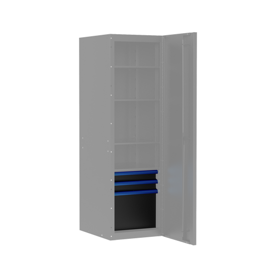 BOXO PRO Gloss 3 Drawer Kit for Full Height Side Locker (Trim colour options)