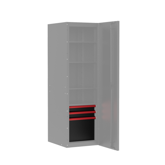 BOXO PRO Matte 3 Drawer Kit for Full Height Side Locker - Various Trim Options Available