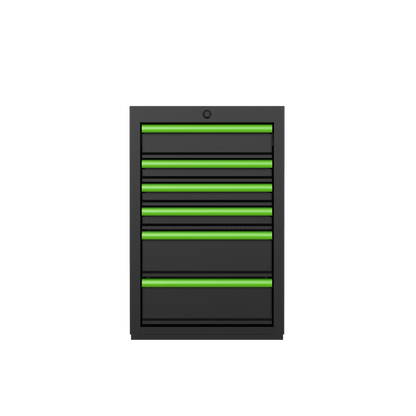 BOXO PRO Matte Half Height 6 Drawer Cabinet - Various Trim Colours Available