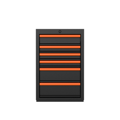 BOXO PRO Matte Half Height 6 Drawer Cabinet - Various Trim Colours Available