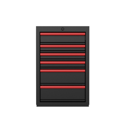 BOXO PRO Matte Half Height 6 Drawer Cabinet - Various Trim Colours Available