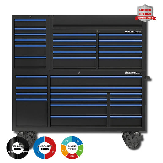 BUNDLE - BOXO 72" Roll Cab with Top Box and Half Height Cab (Gloss or Matte) (Trim colour options)