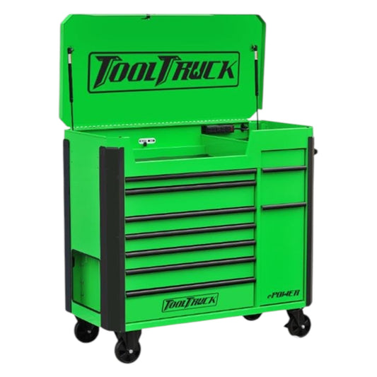 ToolTruck 50" E-Power 9-Drawer Service Cart - 'The Beast Cart'