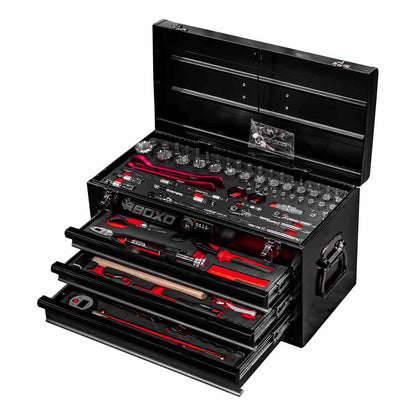 BOXO Moto 3 Drawer Carry Box & Tool Set