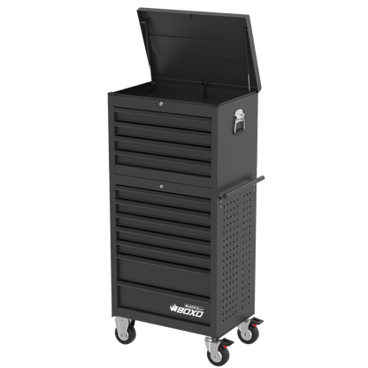 BOXO Black Series 27" 11 Drawer Toolbox Stack