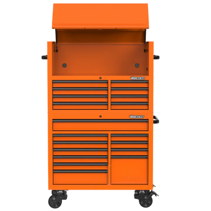 BOXO 45" Papaya Orange 19-Drawer Toolbox Stack (Limited Edition)