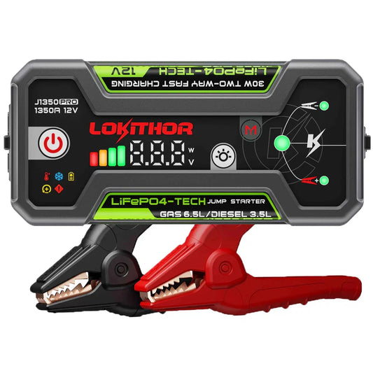 LOKITHOR 1350A 12V LiFePO4 Jump Starter