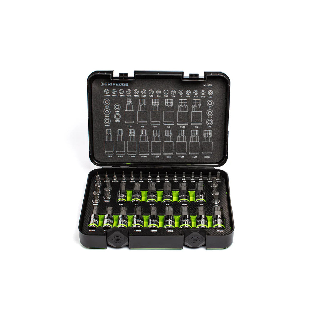 GripEdge 38pc Master RPT Hex Driver Set