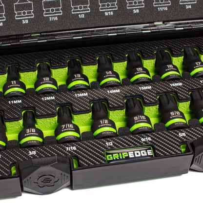 GripEdge Master RPT 1/2" Drive Impact Hex set - 17-PC