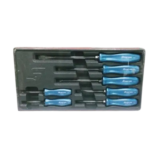 Snap-on 7Pc Pearl Blue Combination Screwdriver Set