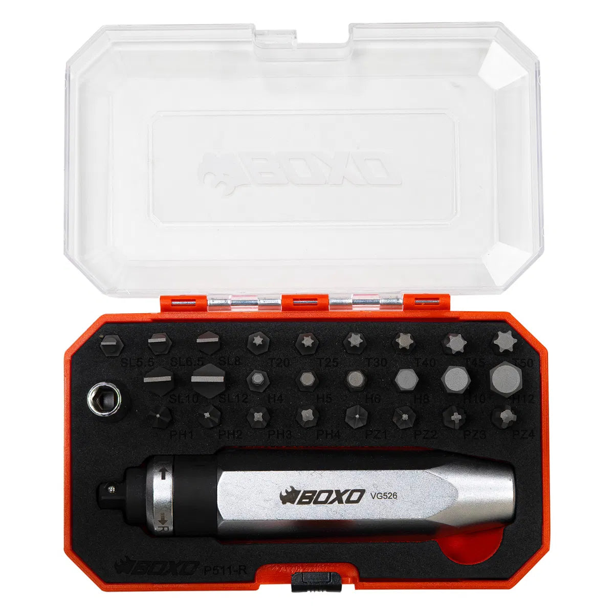 BOXO Impact Driver 1/4Dr With Bits 20Pc Kit In BMC