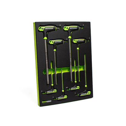 GripEdge 8Pc RPT Long Metric Hex T-Handle Set
