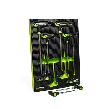 GripEdge 8Pc RPT Long Metric Hex T-Handle Set