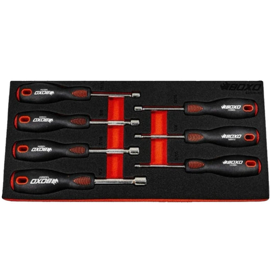 BOXO 7Pc Imperial Nut Driver Handle Set