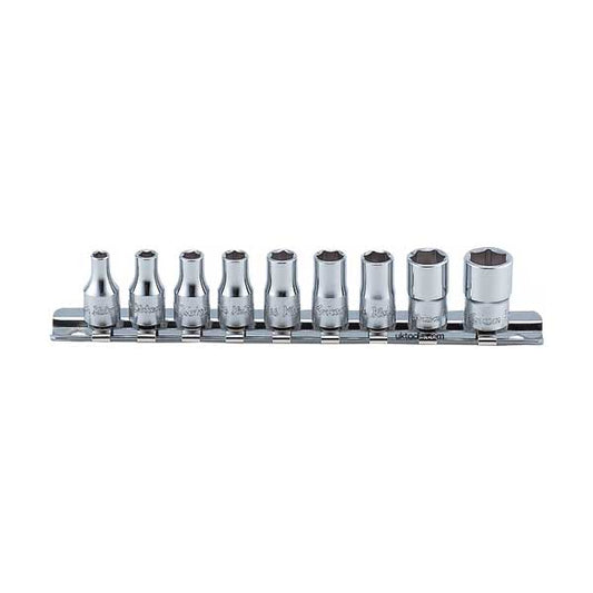 Ko-ken 9Pc 1/4" BA Socket Set
