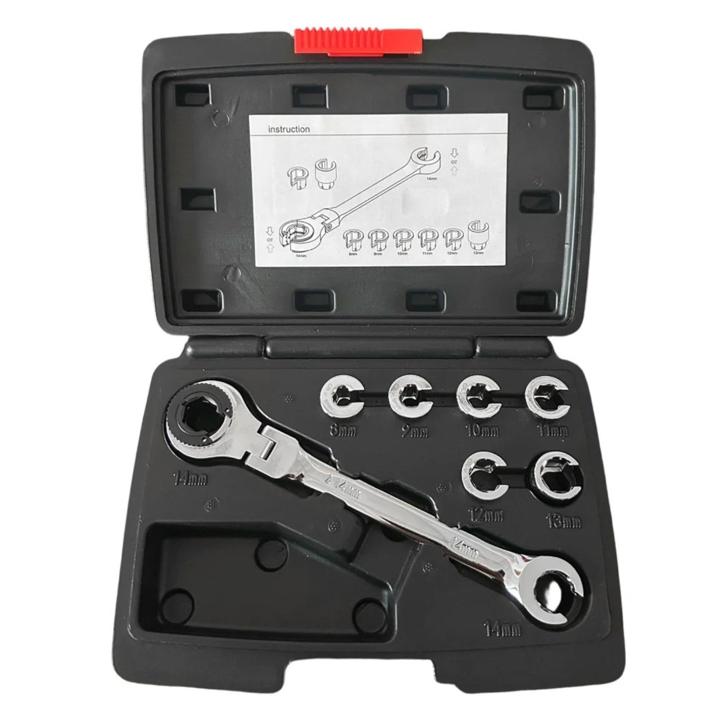 POWERHAND 7Pc 72T Ratchet Flare Nut Wrench