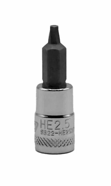 BOXO 1/4" Hex Extractor Bit Sockets (H2 - H6)