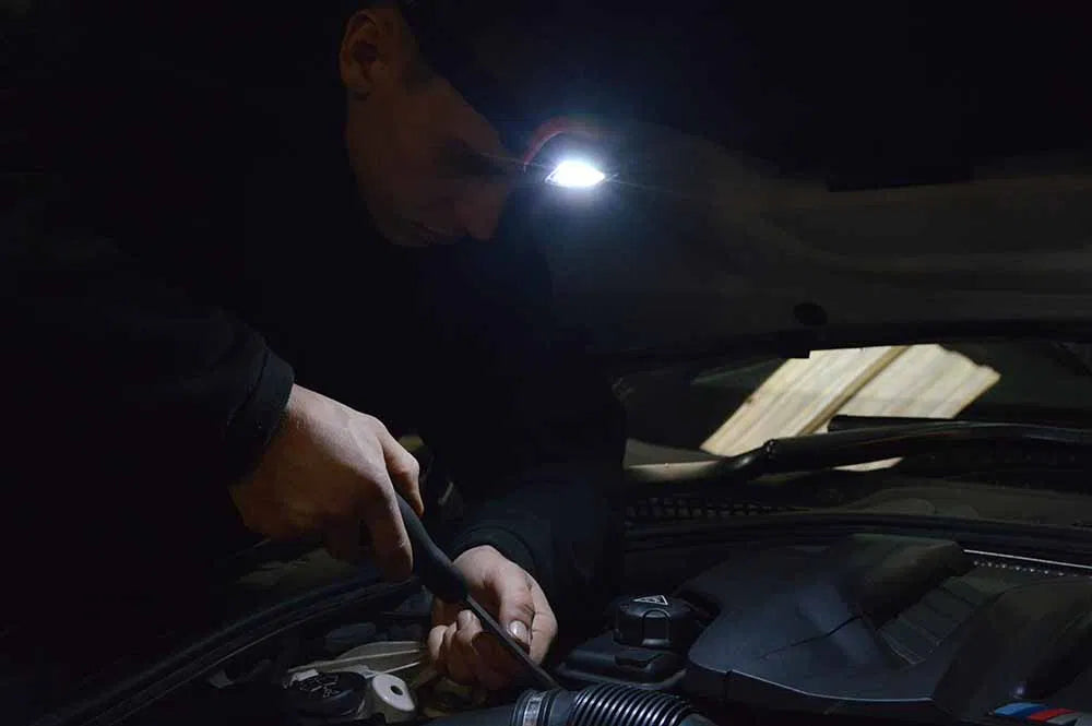 POWERHAND Rechargeable Auto Sensor Cob Head Lamp