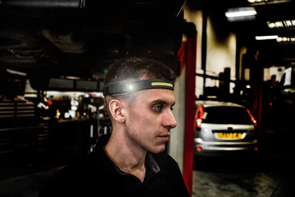 POWERHAND 350 Lumen Rechargeable COB/LED Auto Sensor Headband