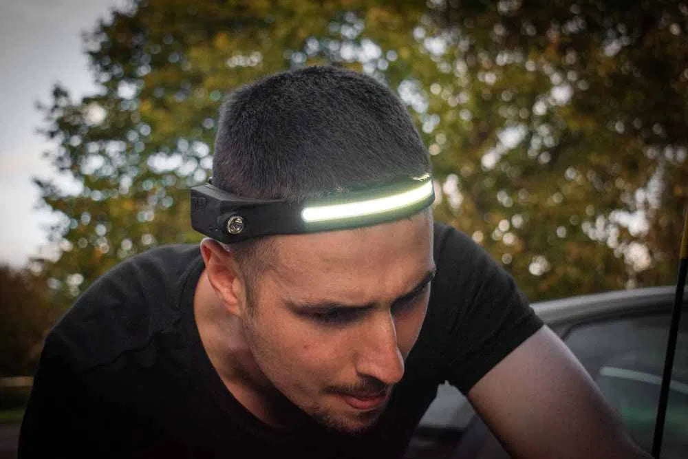 POWERHAND 350 Lumen Rechargeable COB/LED Auto Sensor Headband
